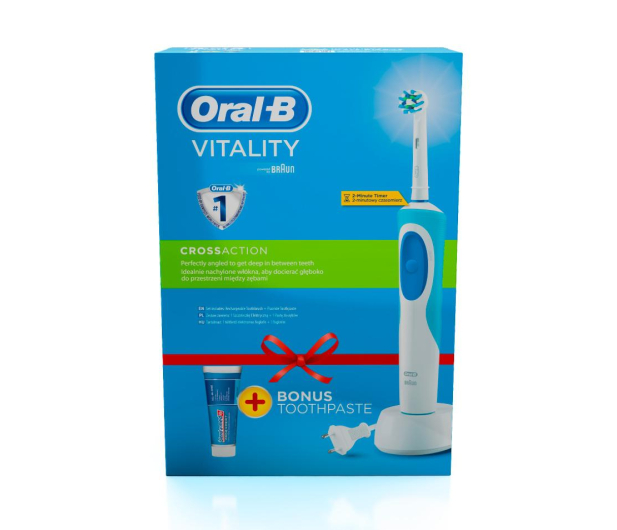 Oral-B Szczoteczka rotacyjna Oral-B D12 VITALITY CROSS ACTION+ PAST - 1435347 - zdjęcie 2